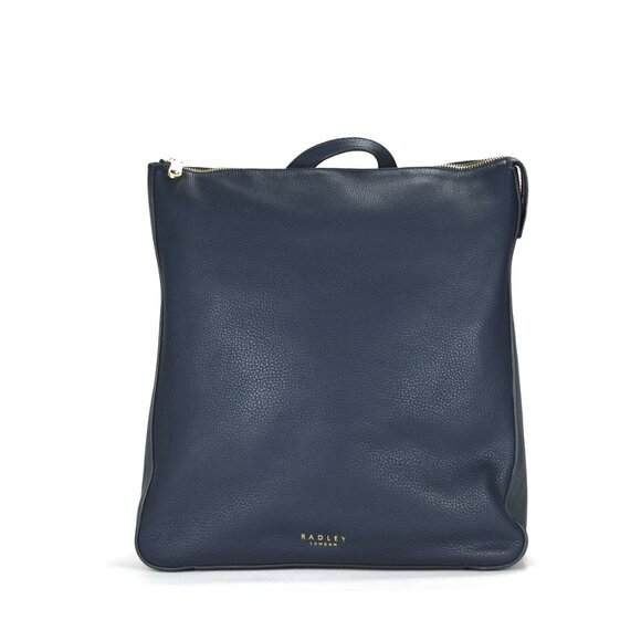 Radley London Westwell Lane Medium Leather Ziptop Backpack - Ink - Picture 1 of 10
